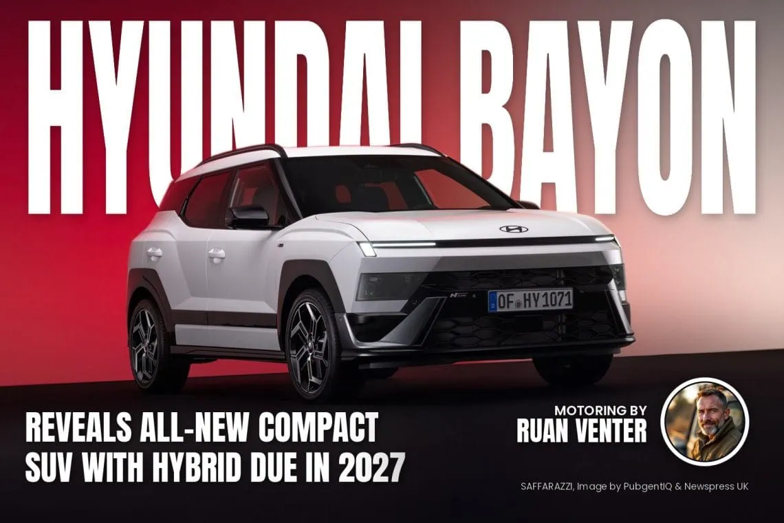 Hyundai Bayon compact SUV front three-quarter view - Saffarazzi Hyundai Bayon compact SUV front three-quarter view