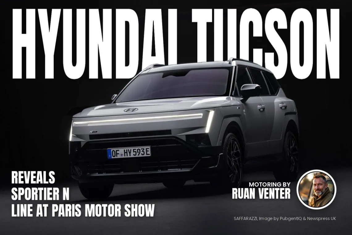 Hyundai Tucson N Line front three-quarter view