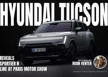 Hyundai Tucson N Line front three-quarter view