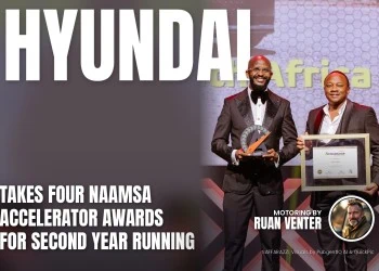 Hyundai magazine cover: Takes four NAAMSA Accelerator Awards for second year running, with the writer's by-line.