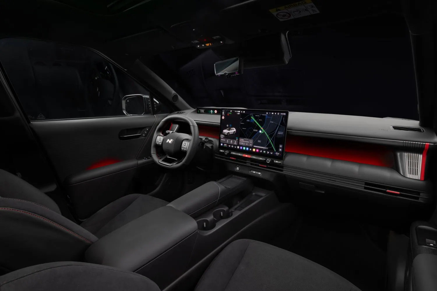 Hyundai Tucson N Line interior and dashboard - Saffarazzi Hyundai Tucson N Line interior and dashboard