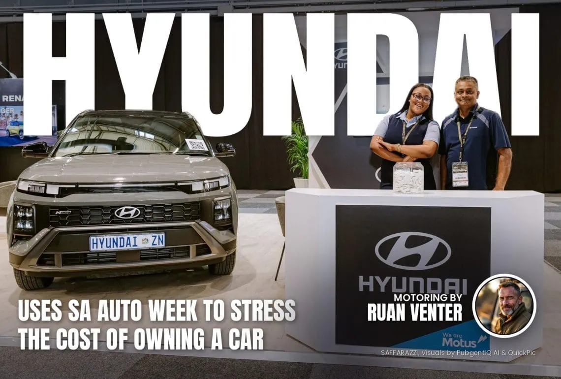 Hyundai compact SUV and stand at SA Auto Week