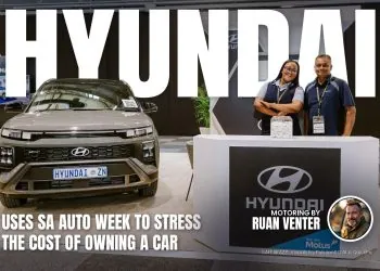 Hyundai compact SUV and stand at SA Auto Week