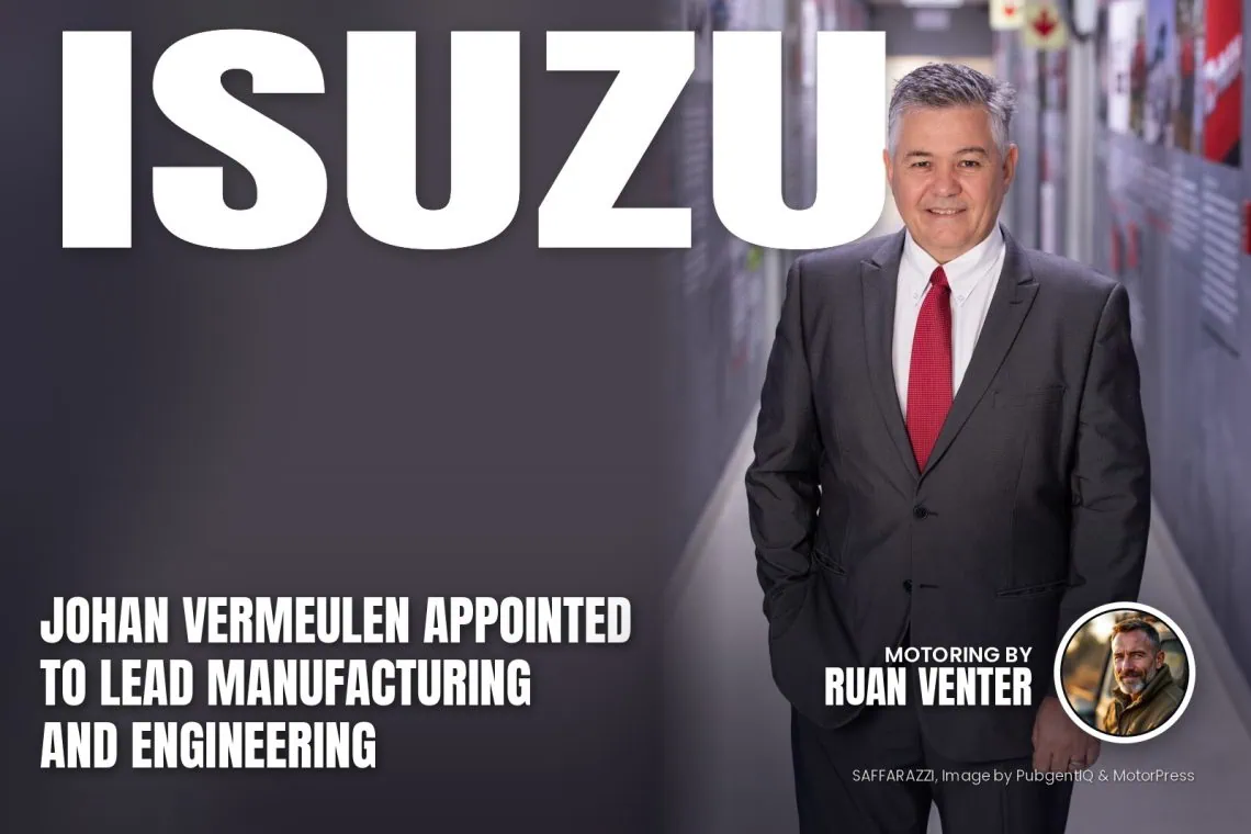 Isuzu executive Johan Vermeulen in a corridor portrait - Saffarazzi Isuzu executive Johan Vermeulen in a corridor portrait
