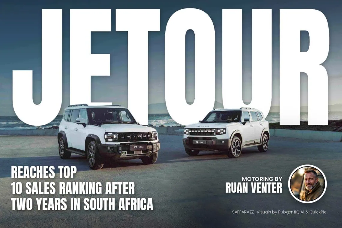 Jetour T2 and T1 SUVs parked by the coast - Saffarazzi Jetour T2 and T1 SUVs parked by the coast