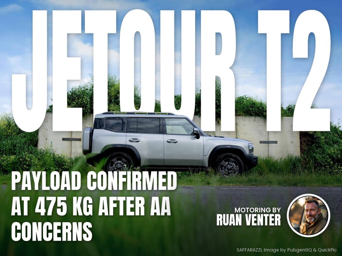 Jetour T2 SUV side profile beside concrete wall - Saffarazzi Jetour T2 SUV side profile beside concrete wall