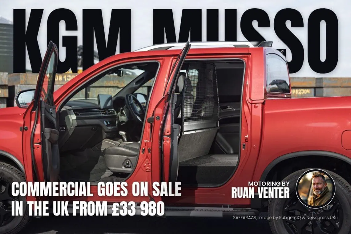 KGM Musso Commercial side view with doors open