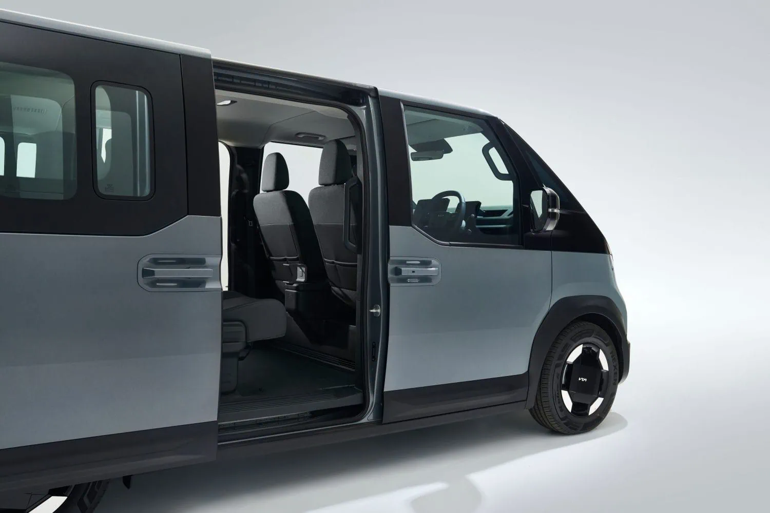 Kia PV5 Passenger with sliding side door open - Saffarazzi Kia PV5 Passenger with sliding side door open