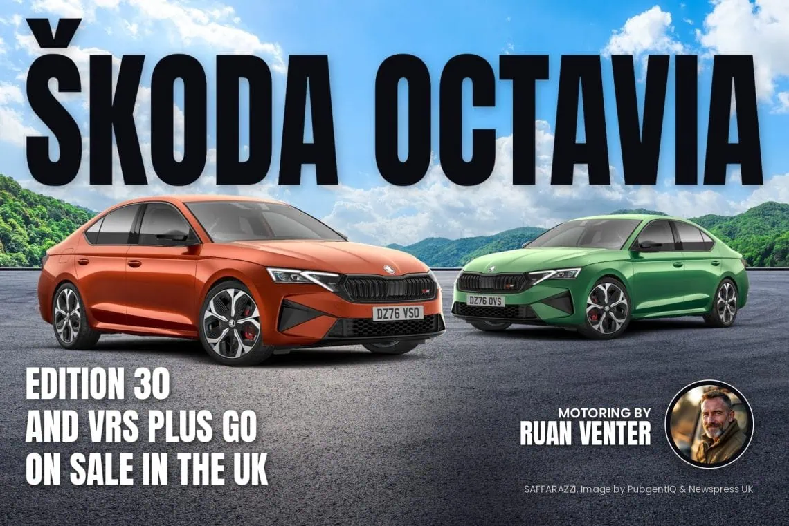 Škoda Octavia vRS Plus models in orange and green - Saffarazzi Škoda Octavia vRS Plus models in orange and green