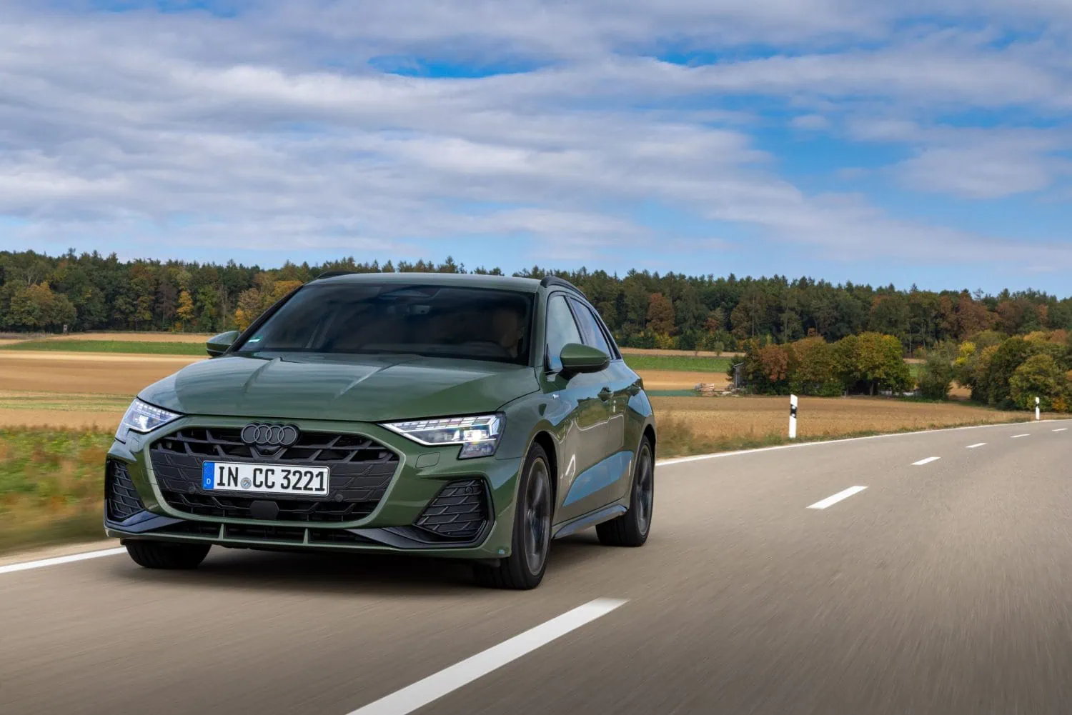 Latest Audi A3 Sportback front three-quarter view driving - Saffarazzi Latest Audi A3 Sportback front three-quarter view driving