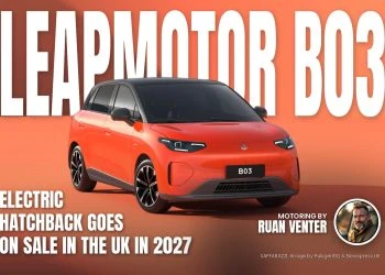 Leapmotor B03 electric hatchback front three-quarter view