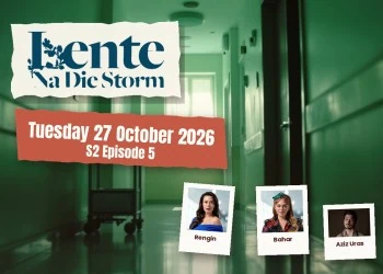 Lente na die Storm teasers artwork for Tuesday 27 October 2026, S2 Episode 5, with cast photos.