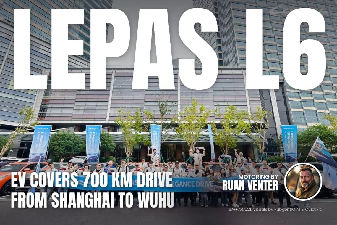 Lepas L6 magazine cover: EV covers 700 km drive from Shanghai to Wuhu, with the writer's by-line.