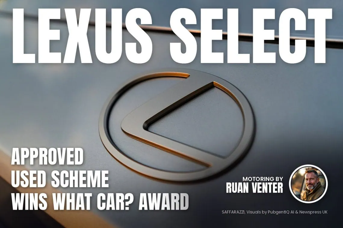 UK Motoring: Lexus Select approved used scheme wins - Saffarazzi Lexus Select magazine cover: Approved used scheme wins What Car? award, with the writer's by-line.