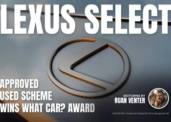 Lexus Select magazine cover: Approved used scheme wins What Car? award, with the writer's by-line.