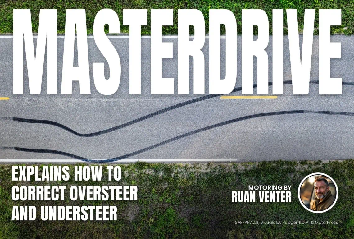 Masterdrive magazine cover: Explains how to correct oversteer and understeer, with the writer's by-line.