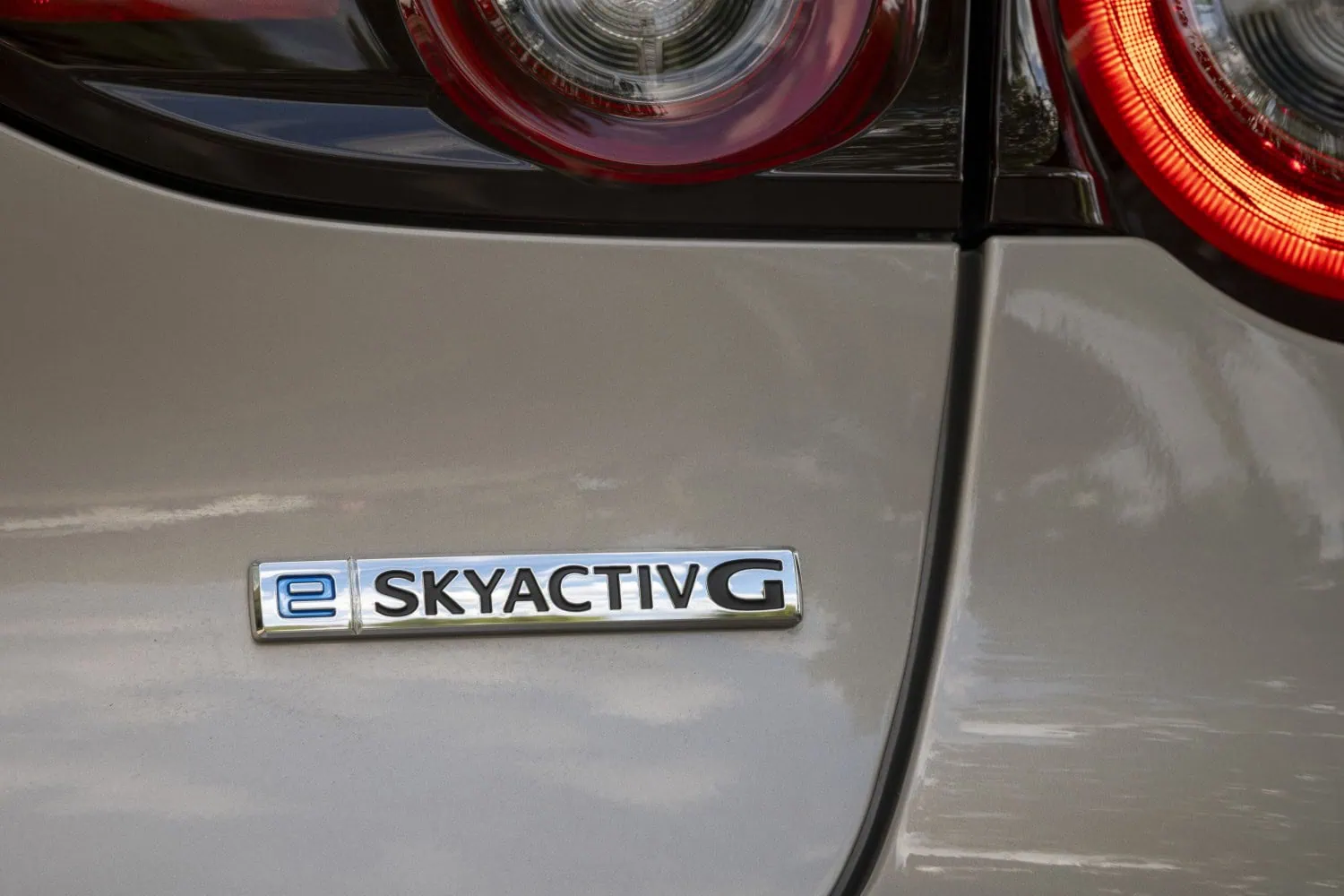 Mazda Mazda3 press photo 7 - Saffarazzi Mazda3 e-Skyactiv G badge on tailgate.