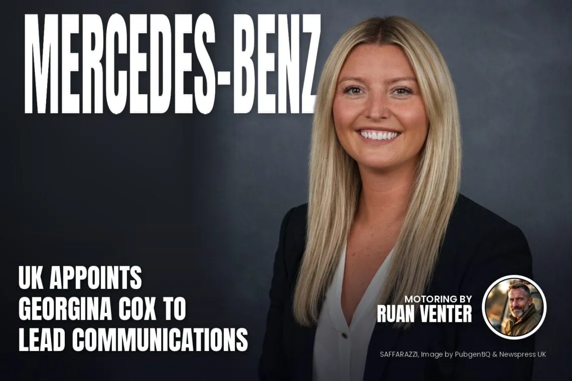 Georgina Cox, Mercedes-Benz UK head of communications portrait