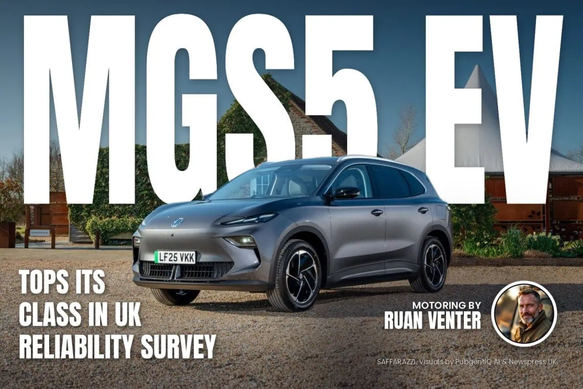 MG MGS5 EV electric SUV front three-quarter view