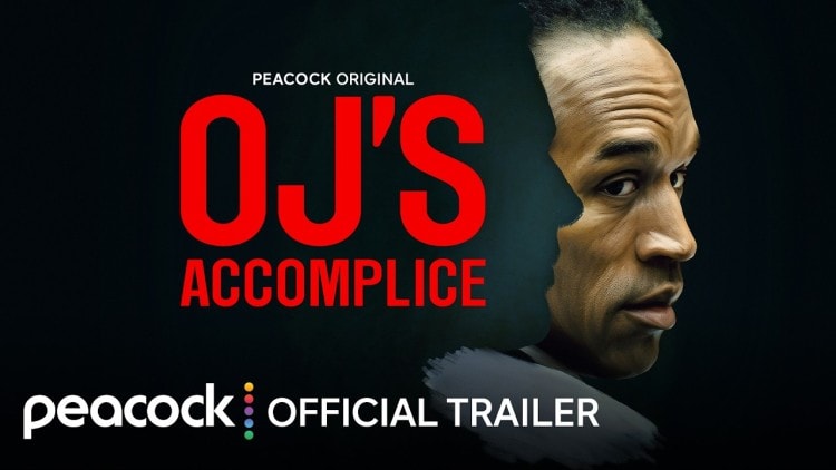 OJ's Accomplice trailer still: the opening frame of the official YouTube video.