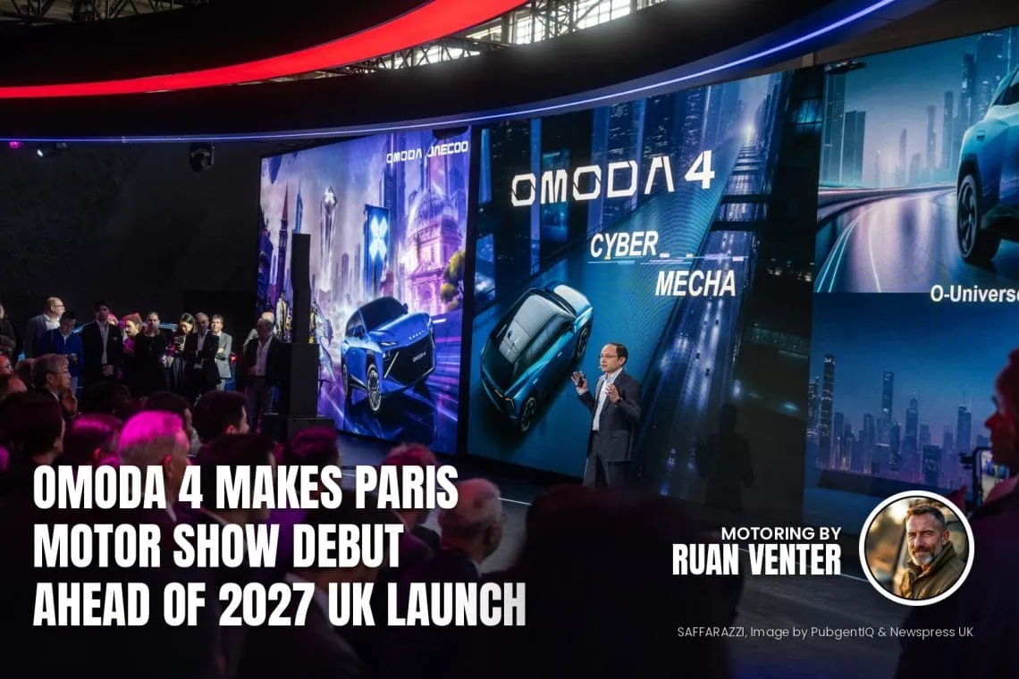 Omoda 4 presentation on stage at the Paris Motor Show - Saffarazzi Omoda 4 presentation on stage at the Paris Motor Show