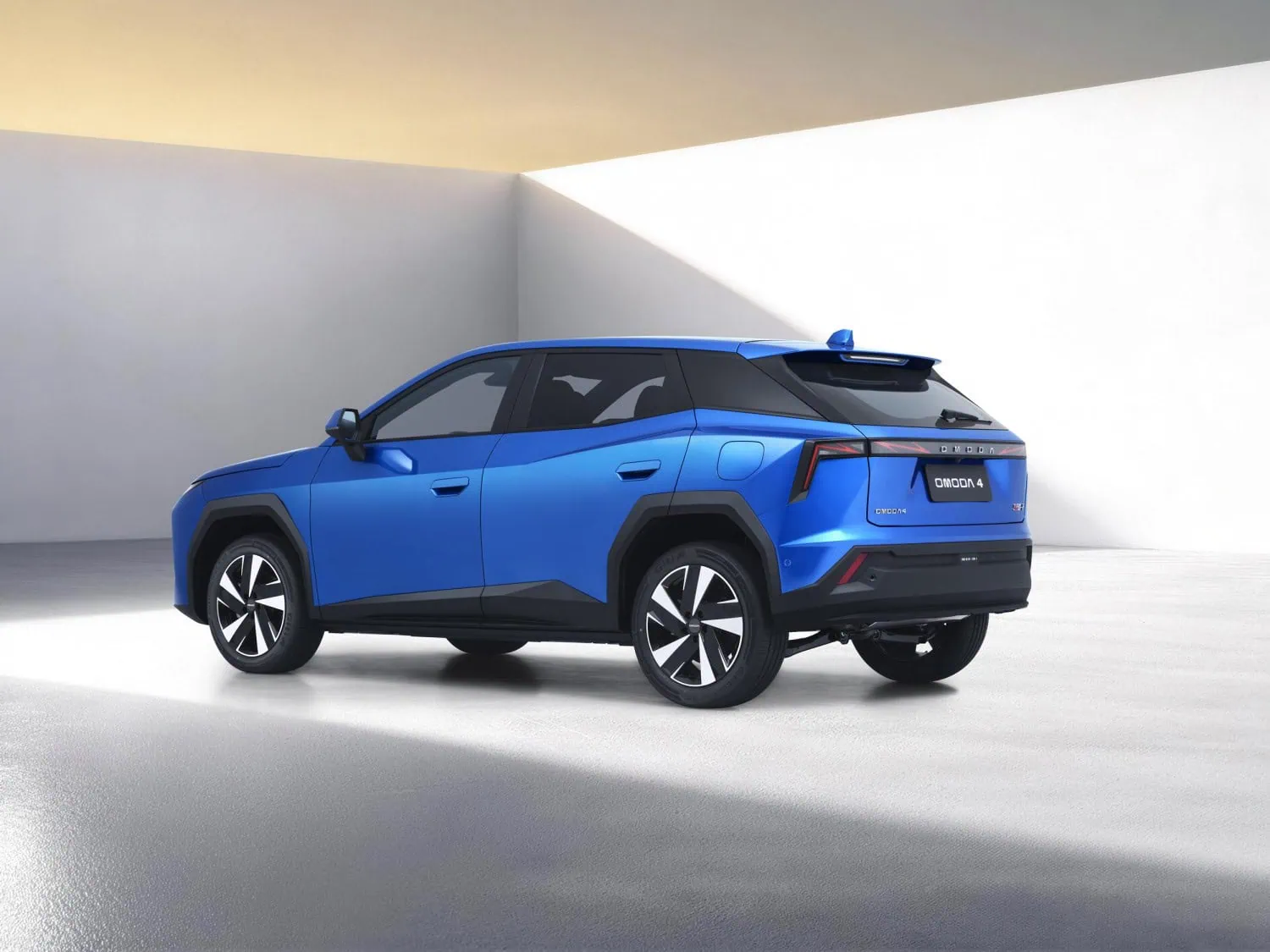 OMODA C4 rear right quarter - Saffarazzi OMODA C4 compact crossover rear right three-quarter view.