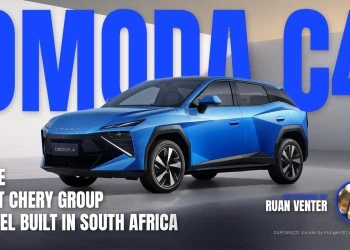 Omoda C4 magazine cover: To be first Chery Group model built in South Africa, with the writer's by-line.