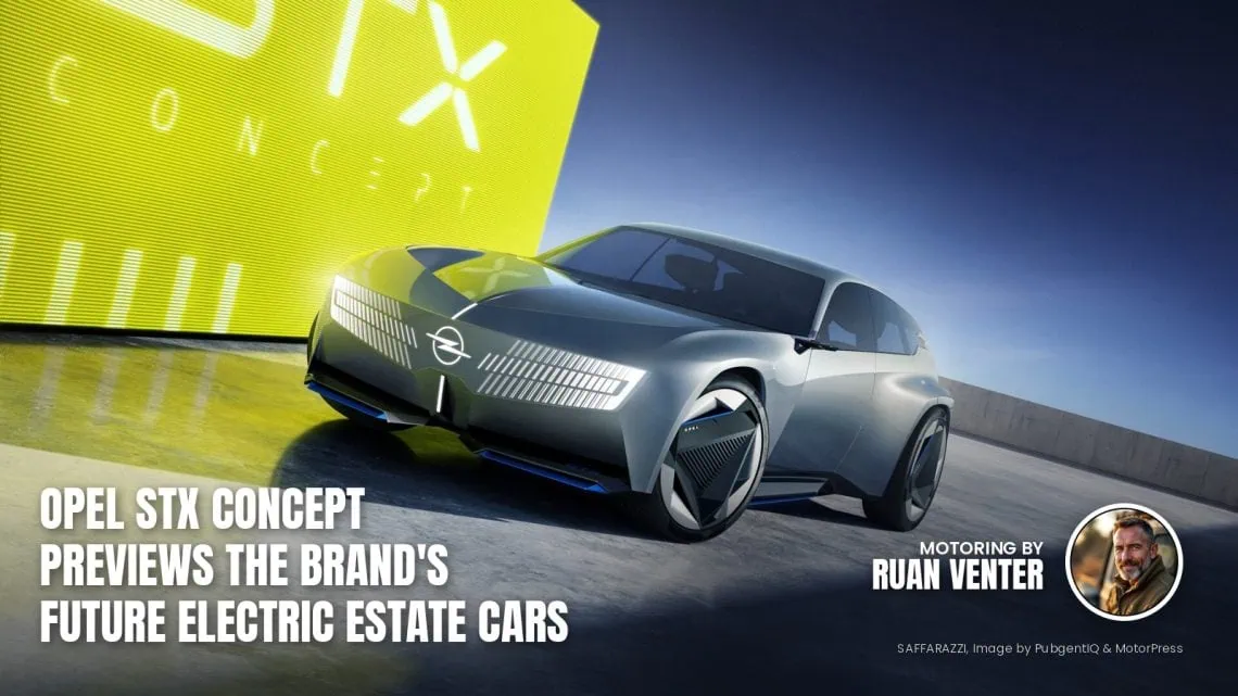 Opel STX Concept electric estate front three-quarter view