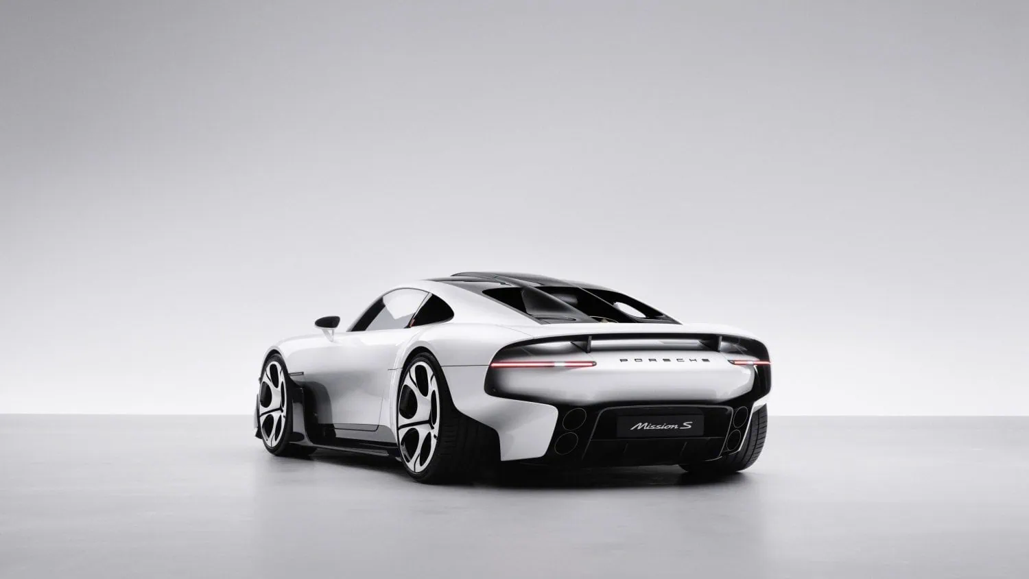 Porsche Mission S concept rear three-quarter view - Saffarazzi Porsche Mission S concept rear three-quarter view