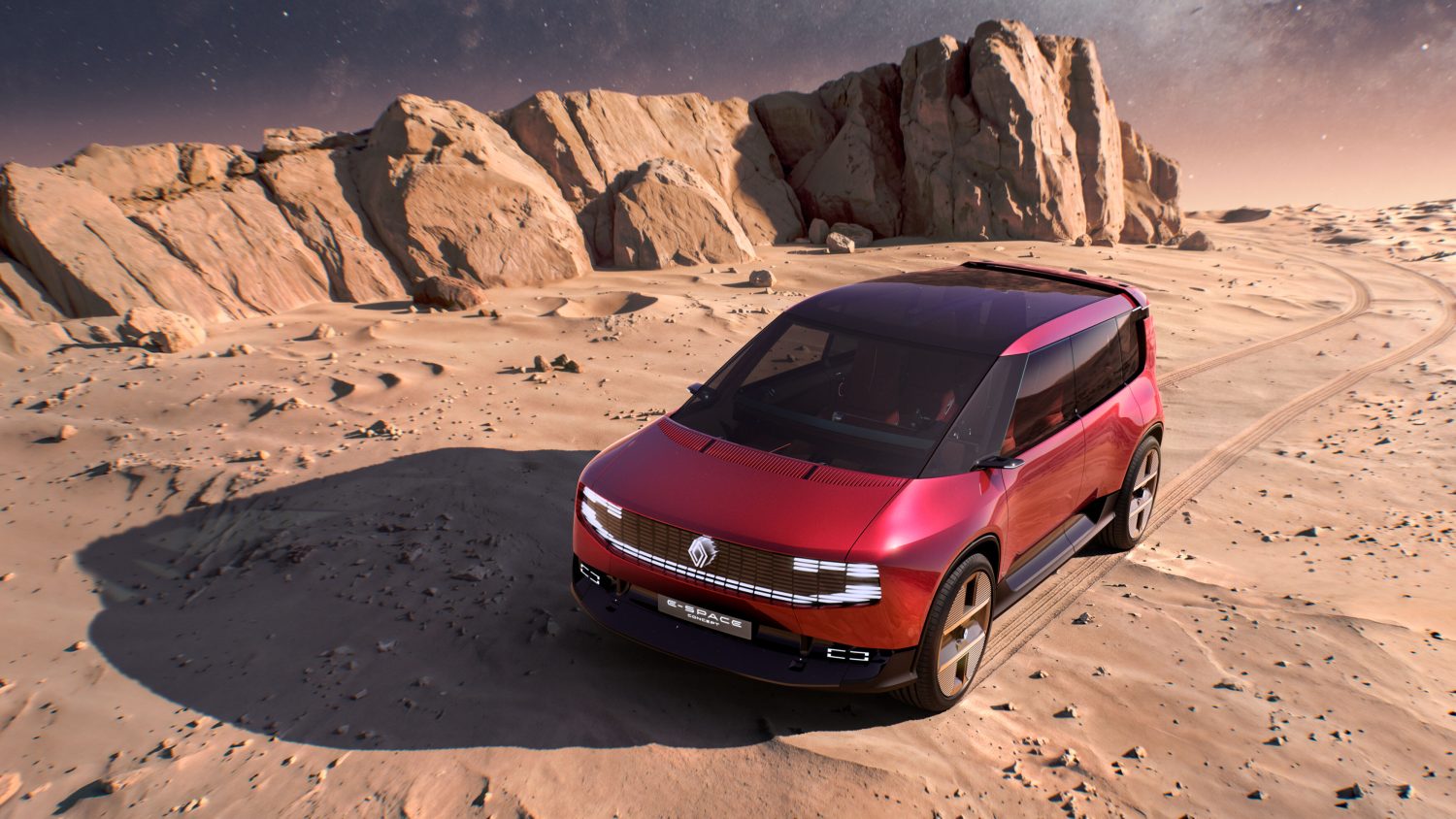 Renault E-Space Concept front view from above - Saffarazzi Renault E-Space Concept front view from above