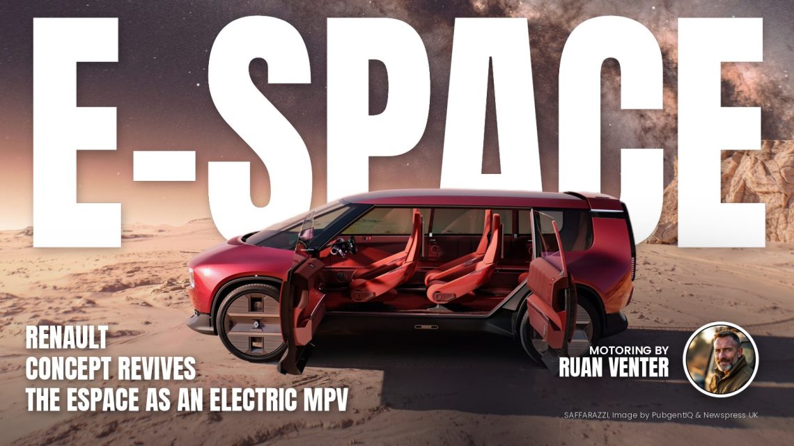 Renault E-Space Concept side view with doors open