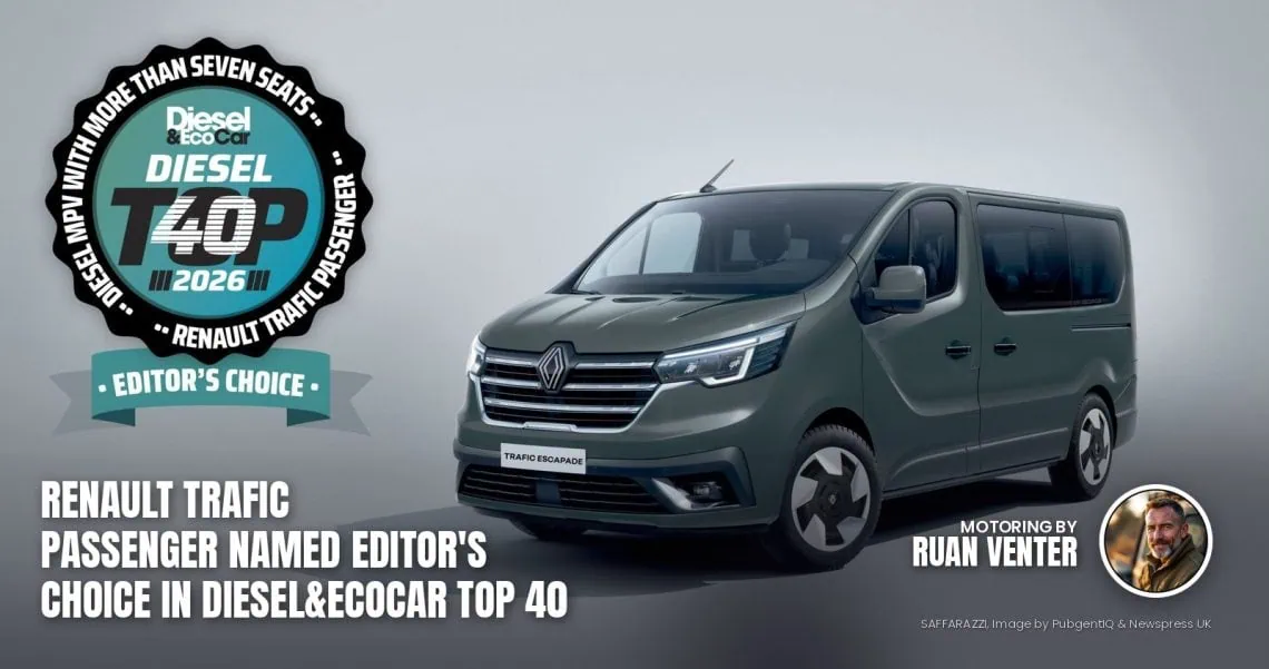 Renault Trafic Passenger MPV with Diesel&EcoCar Top 40 badge - Saffarazzi Renault Trafic Passenger MPV with Diesel&EcoCar Top 40 badge