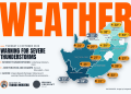 South Africa weather map Tuesday 13 October 2026: temperatures for Cape Town, Johannesburg, Durban and twelve more towns