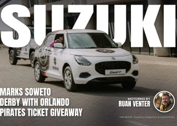 Suzuki marks Halloween Soweto Derby with Orlando Pirates - Saffarazzi Suzuki magazine cover: Marks Soweto Derby with Orlando Pirates ticket giveaway, with the writer's by-line.