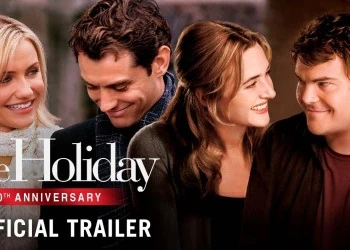 The Holiday trailer still: the opening frame of the official YouTube video.