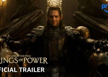 The Lord of the Rings: The Rings of Power trailer still: the opening frame of the official YouTube video.