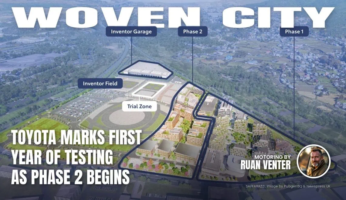 Toyota Woven City site plan showing Phase 1 and Phase 2 - Saffarazzi Toyota Woven City site plan showing Phase 1 and Phase 2