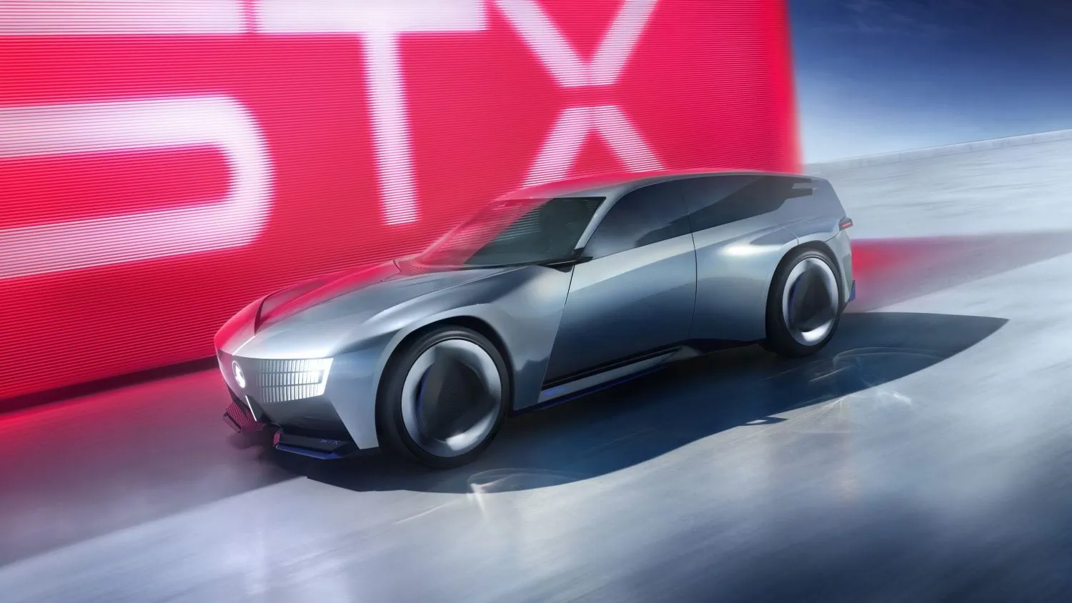 Vauxhall STX Concept front three-quarter view with STX screen - Saffarazzi Vauxhall STX Concept front three-quarter view with STX screen