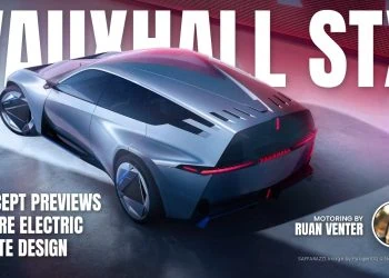 Vauxhall STX Concept estate rear three-quarter view from above
