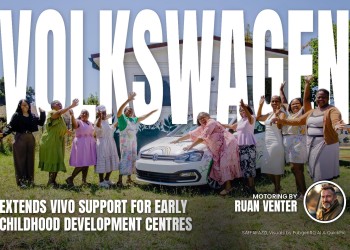 Volkswagen magazine cover: Extends Vivo support for early childhood development centres, with the writer's by-line.