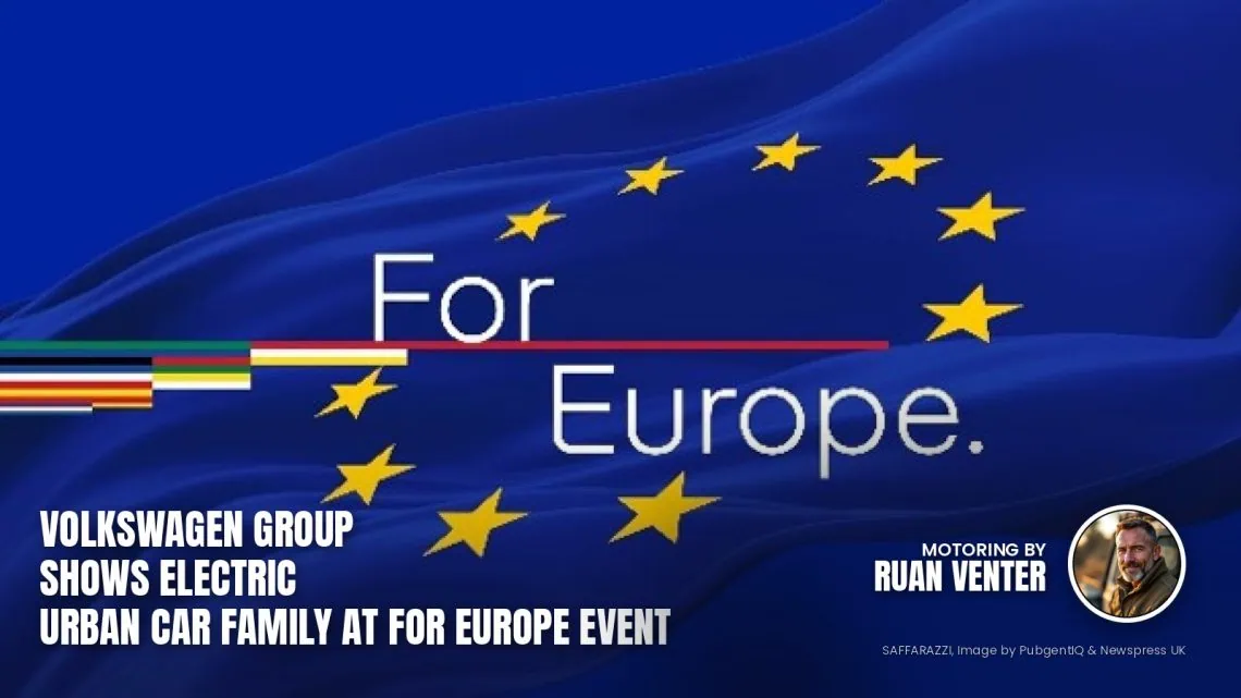 Volkswagen Group For Europe event logo on EU flag - Saffarazzi Volkswagen Group For Europe event logo on EU flag