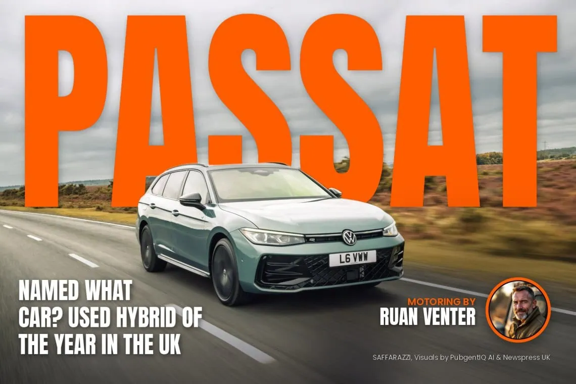 UK Motoring: Volkswagen Passat named What Car? Used - Saffarazzi Passat magazine cover: Named What Car? Used Hybrid of the Year in the UK, with the writer's by-line.