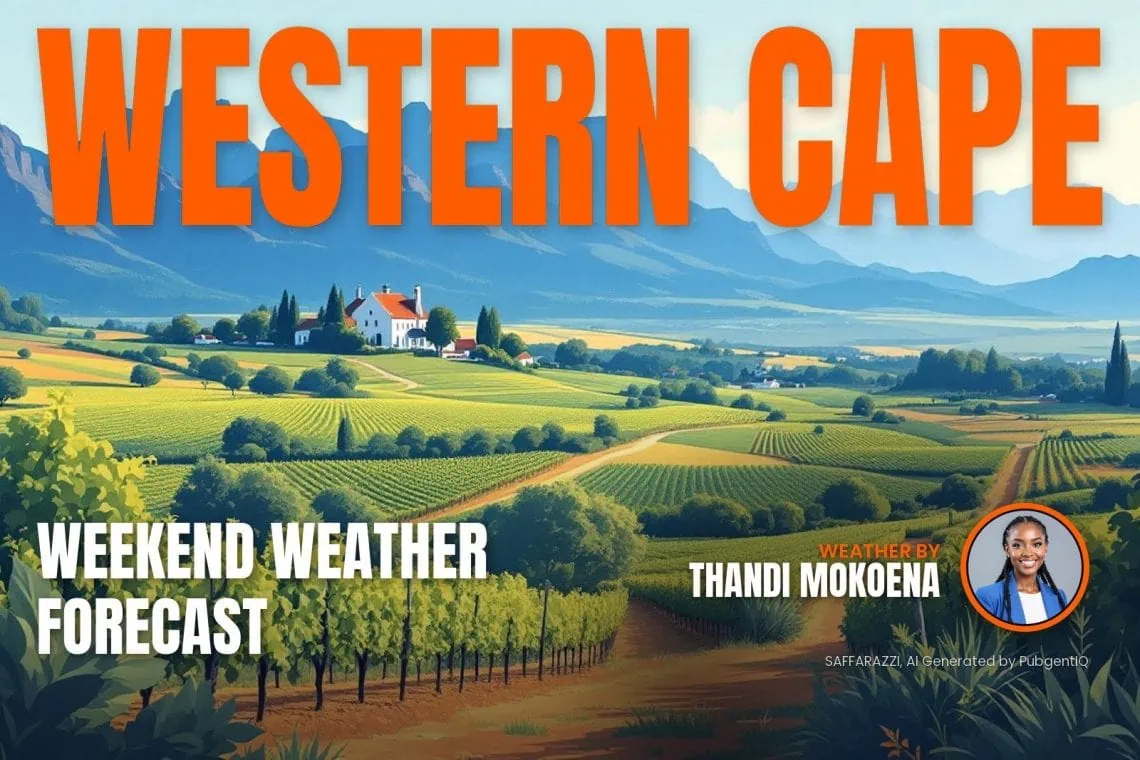 Western Cape weekend weather forecast 17 - 18 October 2026