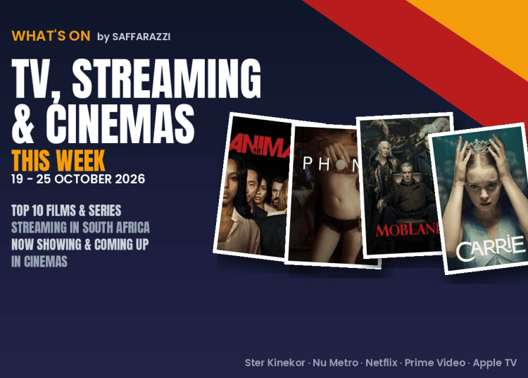 What's On board for 19 - 25 October 2026 with the top streaming posters, titled What's On TV, Streaming and Cinemas.