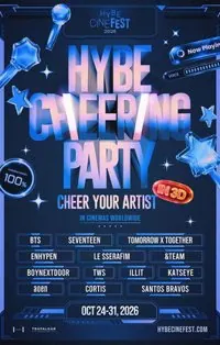 Hybe Cheering Party poster, What's On this week, 19 - 25 October 2026