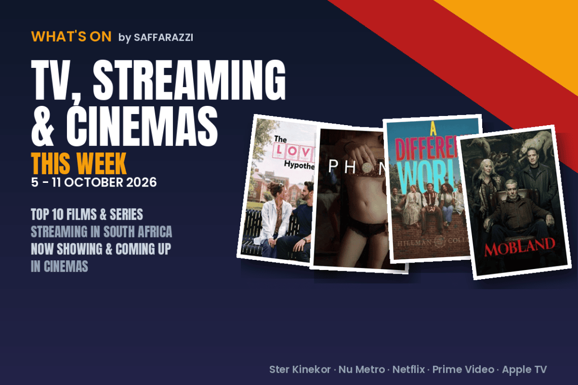 What to Watch this Week! A Different World, The Love Hypothesis, Reacher?: the Top 10 films and series streaming in South Africa, now showing and coming up in cinemas