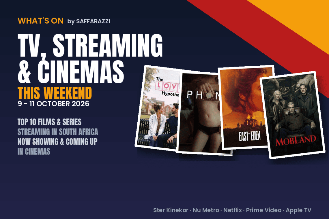What to Watch this Weekend! East of Eden, The Love Hypothesis, Reacher?: the Top 10 films and series streaming in South Africa, now showing and coming up in cinemas