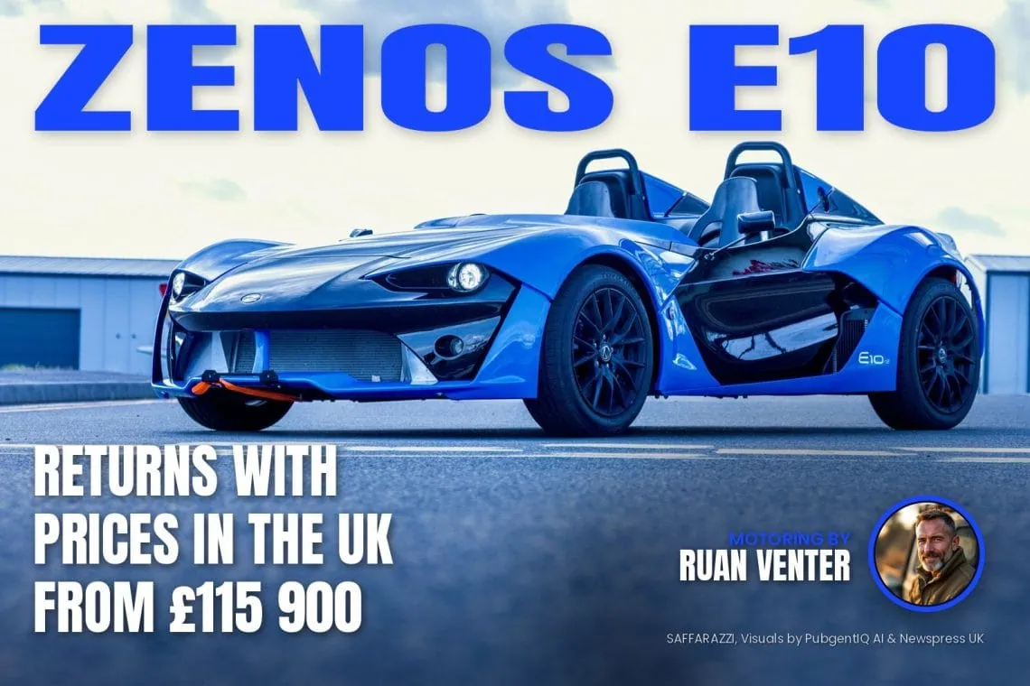 Zenos E10 sports car front three-quarter view - Saffarazzi Zenos E10 sports car front three-quarter view